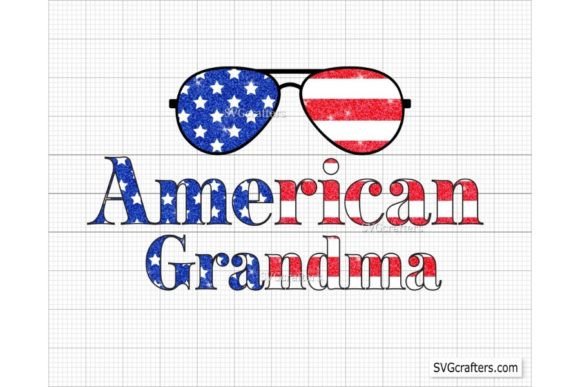 American Grandma Png, 4th of July Png: Strategic Design Assets for Patriotic Branding and Personal Projects