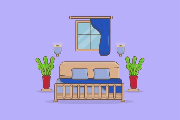 Bedroom Classic Illustration: Timeless Design for Modern Brands