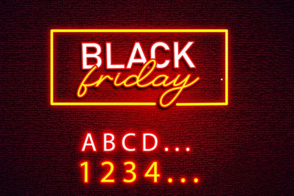 Black Friday Neon Lettering Alphabet Fon: The Ultimate Guide to High-Impact, Editable Vector Design