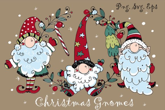 Bringing Holiday Cheer to Life with Christmas Nordic Gnomes PNG SVG Collections