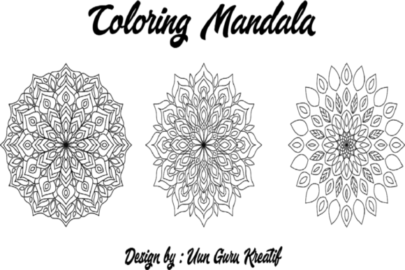 Coloring Mandala 001: Luxury Art for Packaging & Design