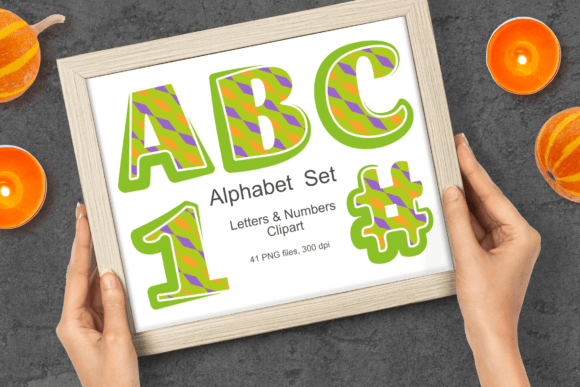 Green Geometric Patterned Alpha Clipart