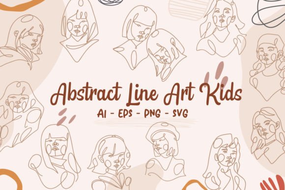 Line Art Aesthetic Kids