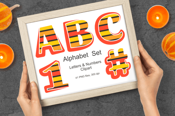 Mastering the Art of Seasonal Design with the Orange Stripes Halloween Alphabet Set