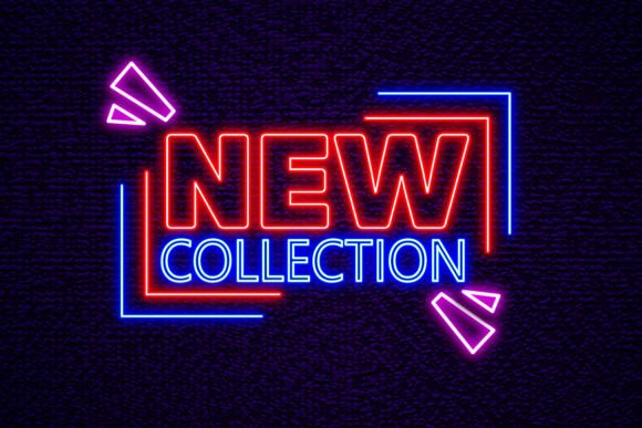 New Collection Lettering Neon Sign Font