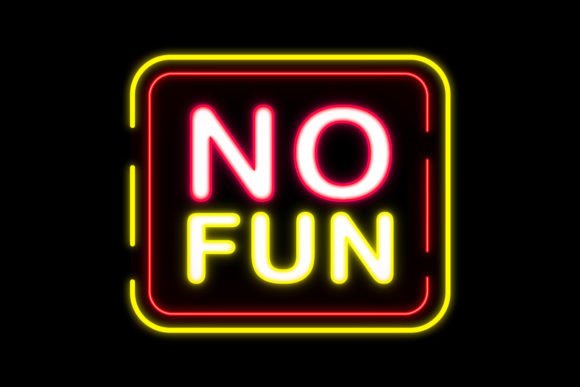 No Fun Lettering Neon Sign Font: A Practical Evaluation for Designers