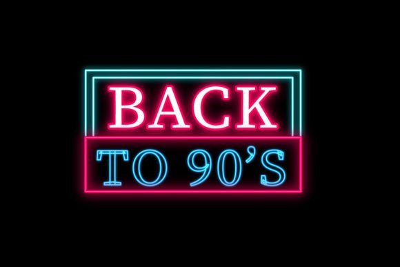 Retro Lettering Neon Sign Font