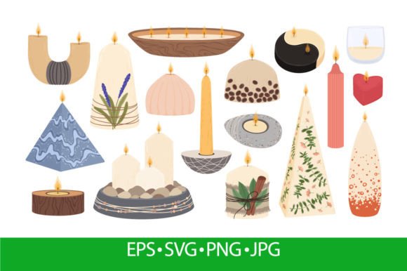 Scented Candles in Various Shapes, Aroma