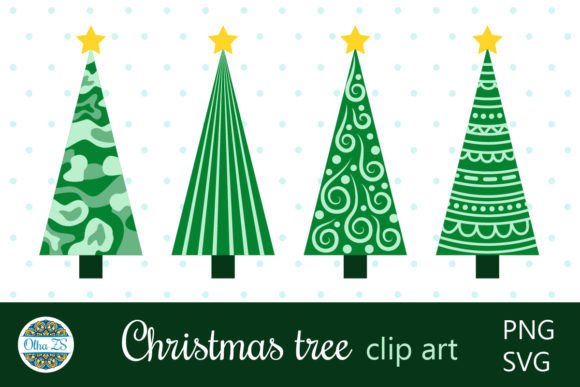 SVG PNG Christmas Tree Clip Art: Elevating Digital Design with High-Resolution Geometric Assets