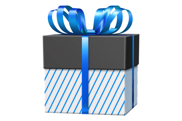 The Art of Presentation: Mastering the Festive Black Gift Box with Realistic Blue Accents