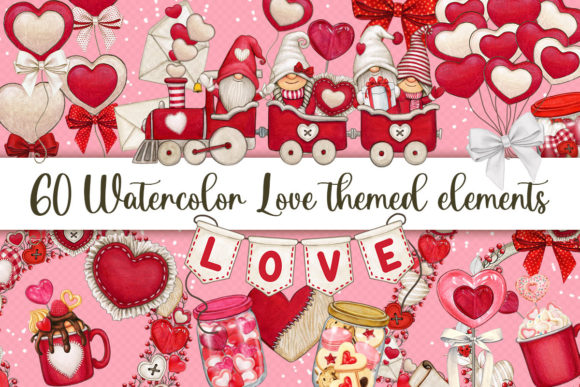Watercolor Love Themed: A Curated Collection for Heartfelt Creations