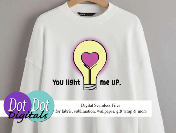You Light Me Up Heart Lightbulb: A Versatile Digital Asset for Modern Creative Projects